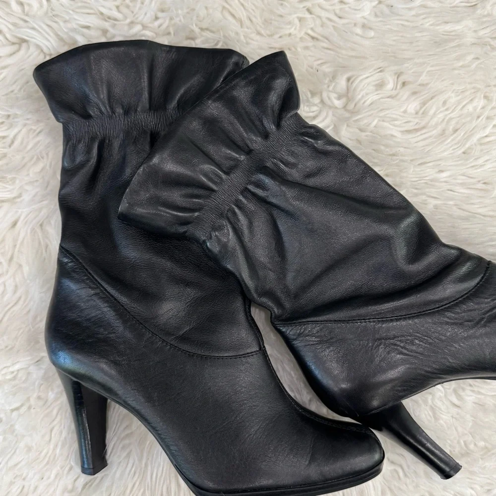 Worthington Black Mid-Calf Heeled Boots - Picture 10 of 10